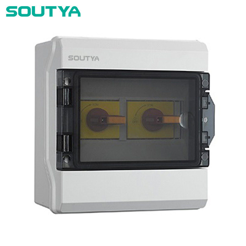 DC Isolator Box IP65 Enclosure Solar साठी दोन स्ट्रिंग्स का निवडा